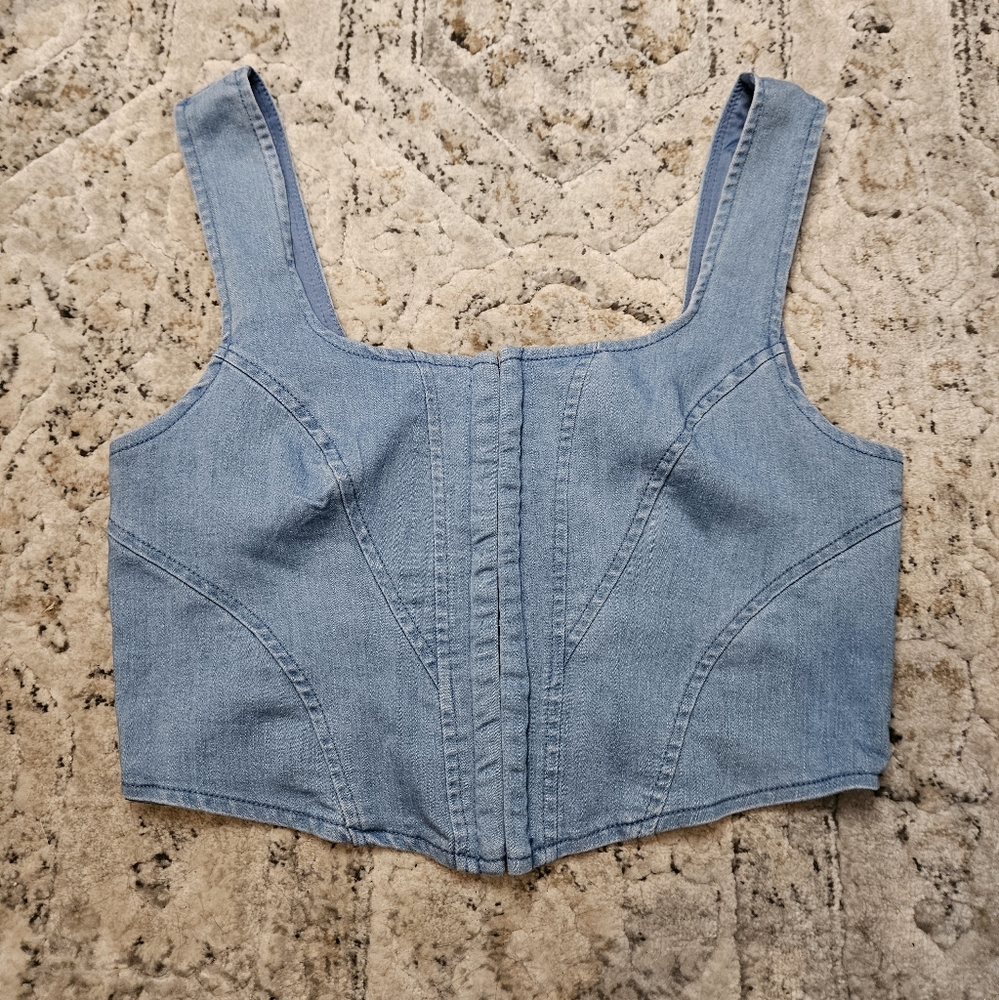 Denim Crop Top